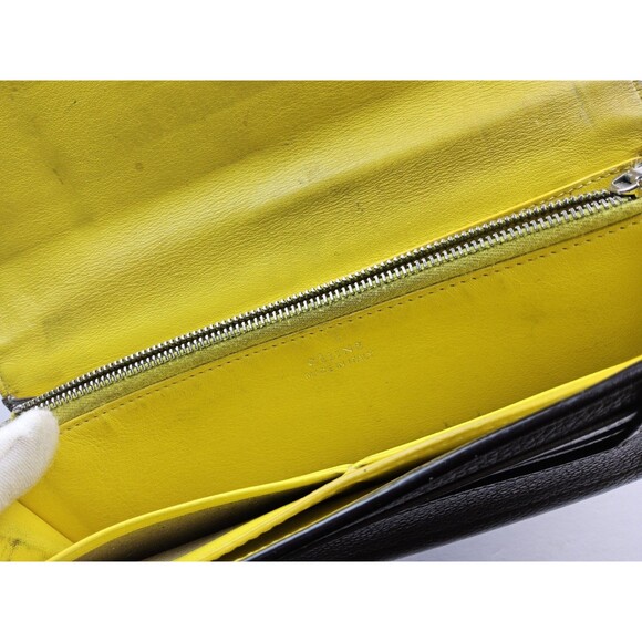 Celine Pebbled Leather Snap Full Size Long Wallet - Picture 11 of 16